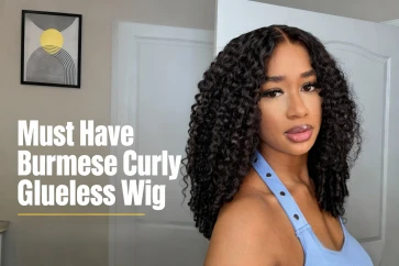 Embrace Effortless Beauty: The Burmese Curly Glueless Wig