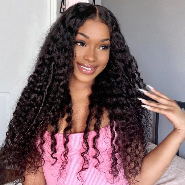 Deep Wave Glueless Lace Wig