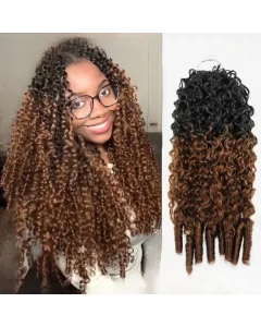 Burmese Curly T30 Feather-Line Invisible Pre Looped Crochet Hair Extension 