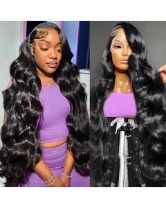 13x6 Body Wave HD Lace Front Wigs Human Hair Brazilian Virgin Human Wig Easi-Drawstring Cap