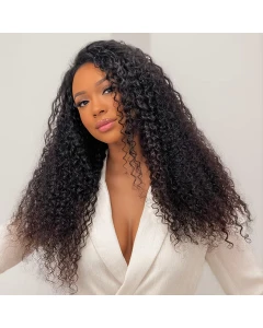 Kinky Curly Lace Front Wigs 13x6 HD Lace Front Kinky Curly Wig for Women