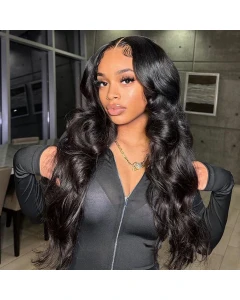 5x5 HD Lace Glueless Human Hair Wig - Body Wave Wear and Go Wig with Pre Plucked Hairline