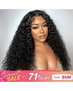 Water Wave Wear Go 7x5 HD Lace Wig Pre-cut Bleached Knots With Pre-plucked Hairline