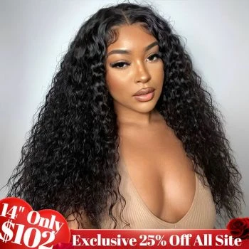 Water Wave Wear Go 7x5 HD Lace Wig Pre-cut Bleached Knots With Pre-plucked Hairline