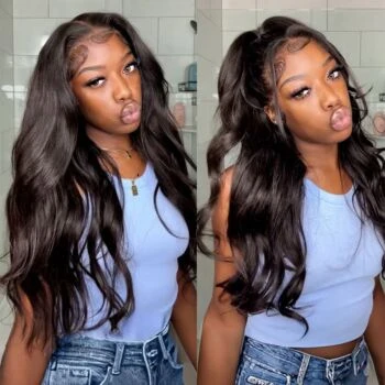 Body Wave Ready To Wear 7x5 HD Glueless Lace Wig Bleached Mini Knots Pre-cut