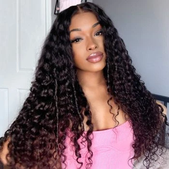 Deep Wave Wear Go 7x5 HD Glueless Lace Wig Bleached Knots Pre-cut