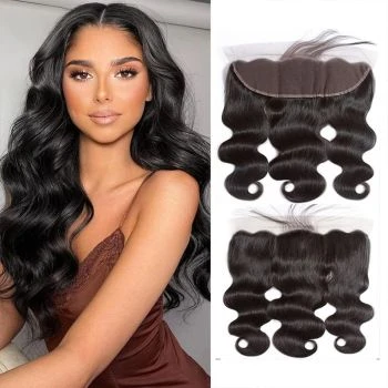 13x4 HD Transparent Body Wave Lace Frontal Virgin Human Hair