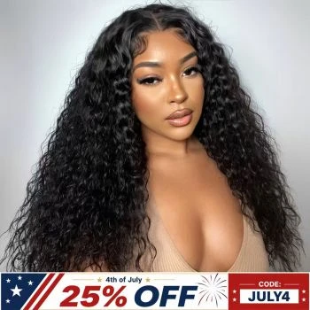 Water Wave Wear Go 7x5 HD Lace Wig Pre-cut Bleached Knots With Pre-plucked Hairline