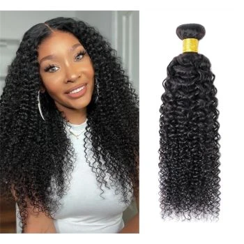 1 Bundle Deal Curly Human Virgin Hair Weave