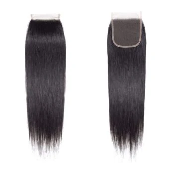 4x4 Straight HD Transparent Lace Closure Natural Virgin Human Hair