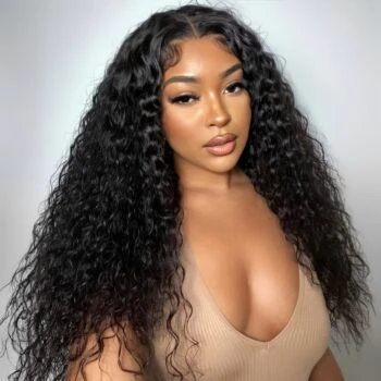 Water Wave Wear Go 7x5 HD Lace Wig Pre-cut Bleached Knots With Pre-plucked Hairline