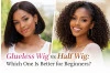 Glueless Wig vs Half Wig: Which One Is Better for Beginners?